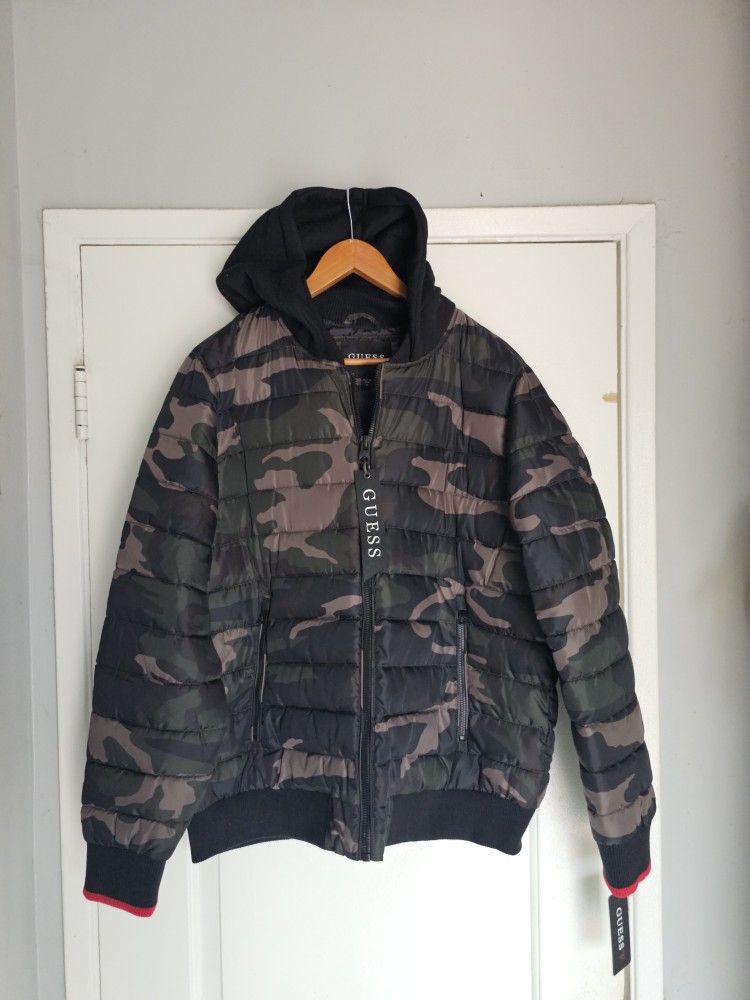 Men's Guess Jacket XL Army Camouflage