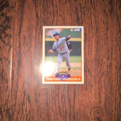 Fernando Valenzuela 1989 Score baseball card