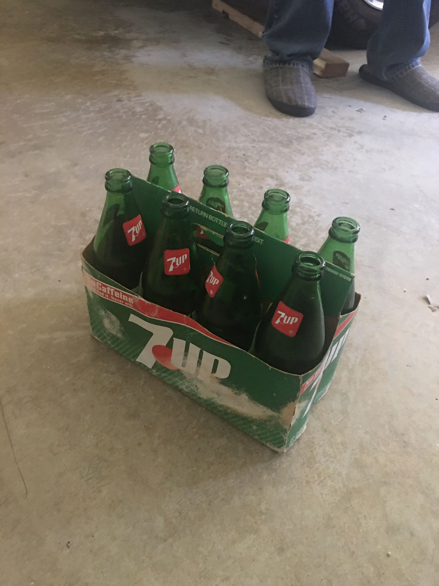 Antique 7-up Bottles