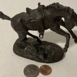 Vintage Horse Statue Western Franklin Mint