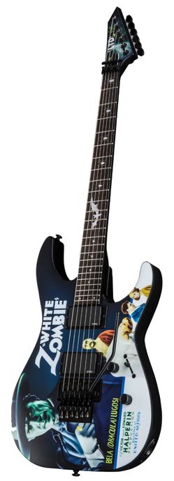 ESP LTD Kirk Hammett KH-WZ White Zombie Graphic Guitar with Case