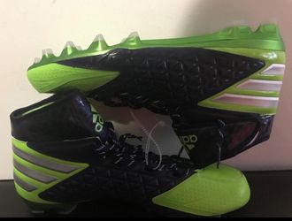 New Adidas Green Blue Cleats Men's ART BB8951  Sz 16