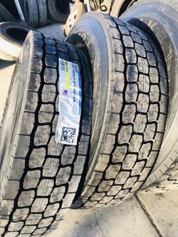 FALKEN BI830 295/75R22.5 DRIVE TIRES 16PLY. COMMERCIAL TRUCK AND TRAILER TIRE. LLANTAS PARA CAMIÓN Y TRAILA