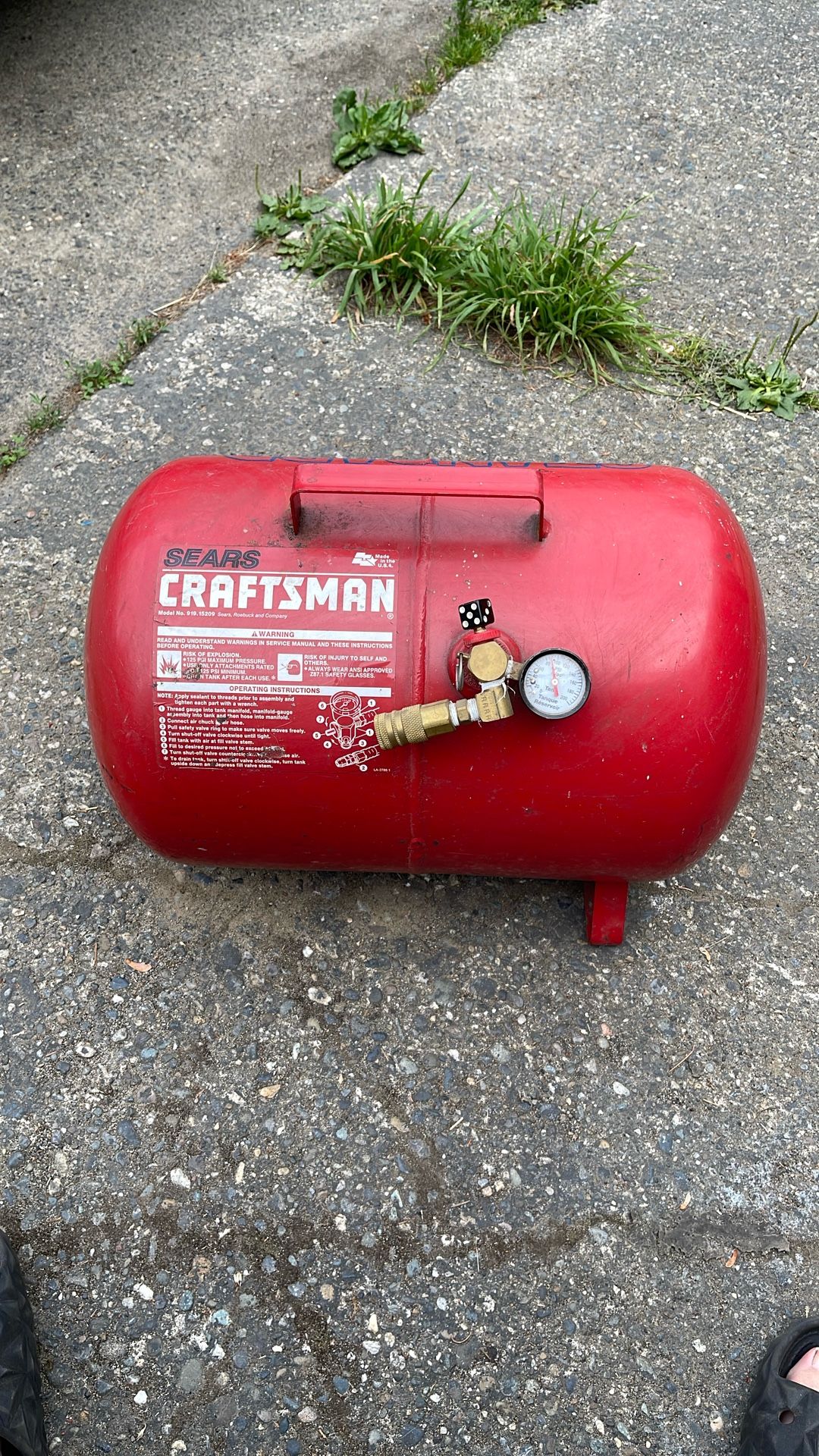 Craftsman 8 Gallon Portable Air Tank