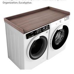 Washer Dryer Countertop / Folding Station – 54 – Wood Finish”