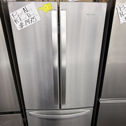 Brand New Whirlpool 19.7 cu. ft. French Door Refrigerator in Fingerprint Resistant Stainless Steel