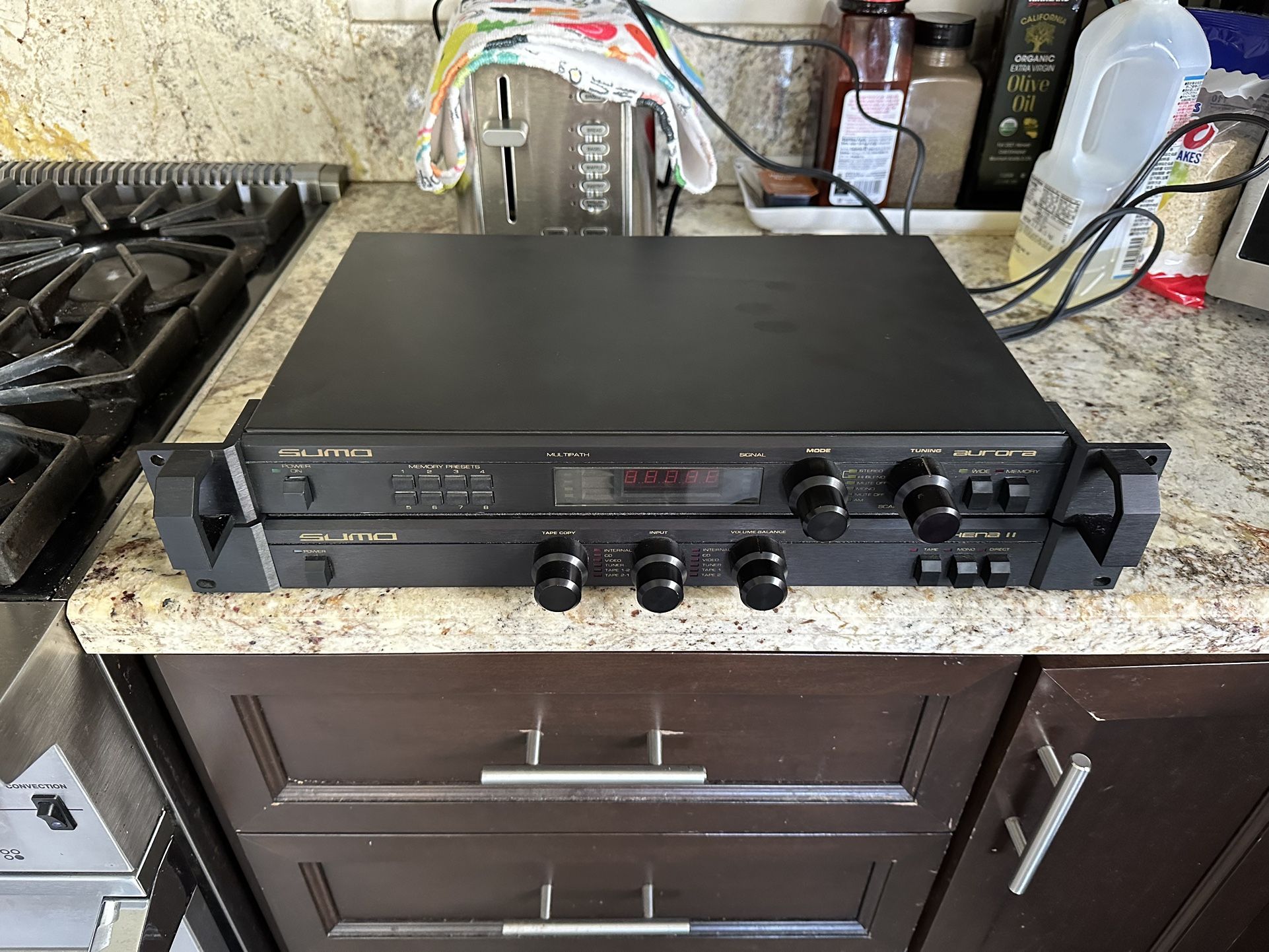 Sumo Athena II Stereo Preamplifier And Matching Sumo Aurora Tuner - Rare!