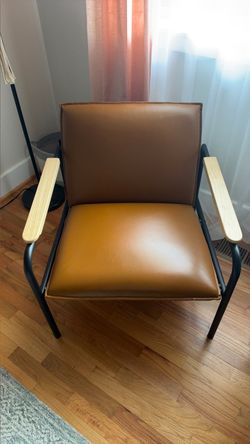 Pleather side chair