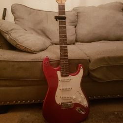 Vintage Red Guitar 