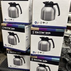 New 64.2 Oz 1.9 L Carafe Commercial Restaurant Coffee Shop Hot Cold Drink Dispenser Stainless Steel Service Ideas 