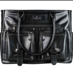 NEW! 6 Pack Fitness Travel Fit Renee Leather Tote with Insulated Meal Management System
16"x12.5"x6"