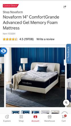 Novaform 14” ComfortGrande Advanced Gel Memory Foam Mattress
