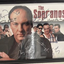 Sopranos Autographed Picture & Script