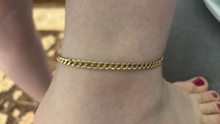 Vendo está hermosa TOBILLERA ORO DE 18K AUTENTICO COLOMBIANO