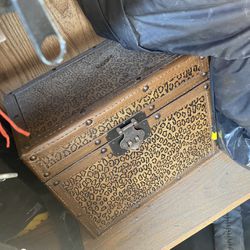 Cheetah Print Chest Box