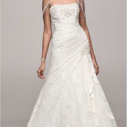 David Bridal lace wedding dress size 4/6