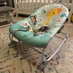 Bright Starts Wild Vibes Infant to Toddler Rocker with Vibrations