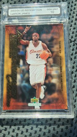 2003 UD REDEMPTION CARD LEBRON JAMES
