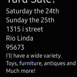 Yard Sale! 