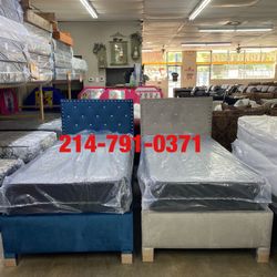 Twin Bed With Mattress 