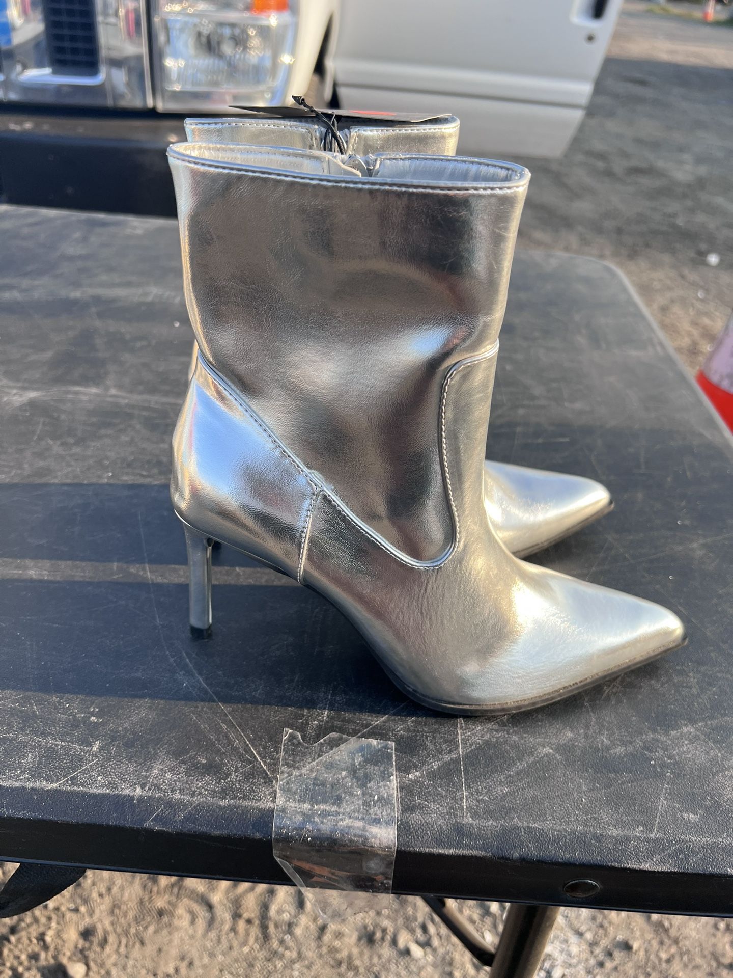 Women’s Forever 21 Silver Booties
