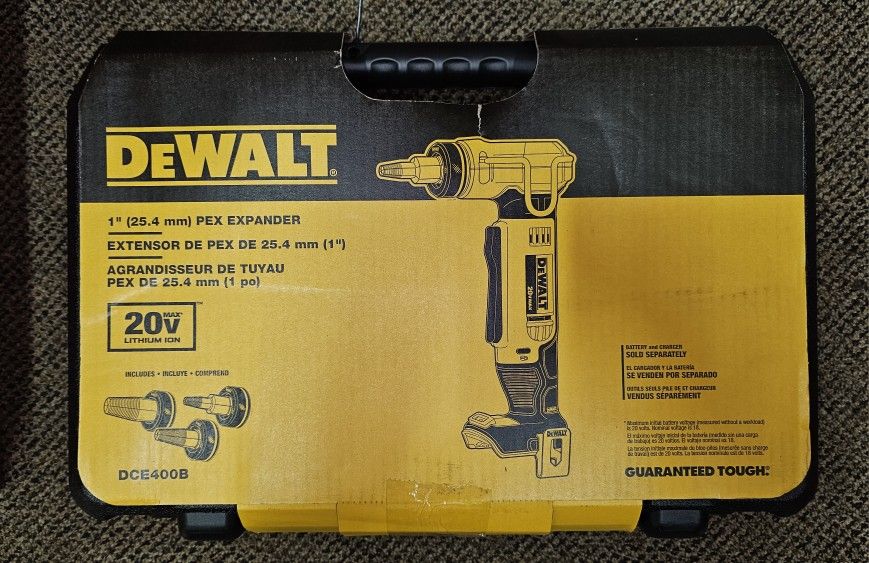 DEWALT
20V MAX Cordless 1 in. PEX Expansion Tool, PEX Expander Grease and Case