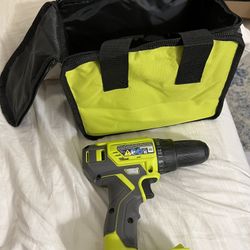 Ryobi One+ 18V 2 speed 1/2 inch drill with bag brand new