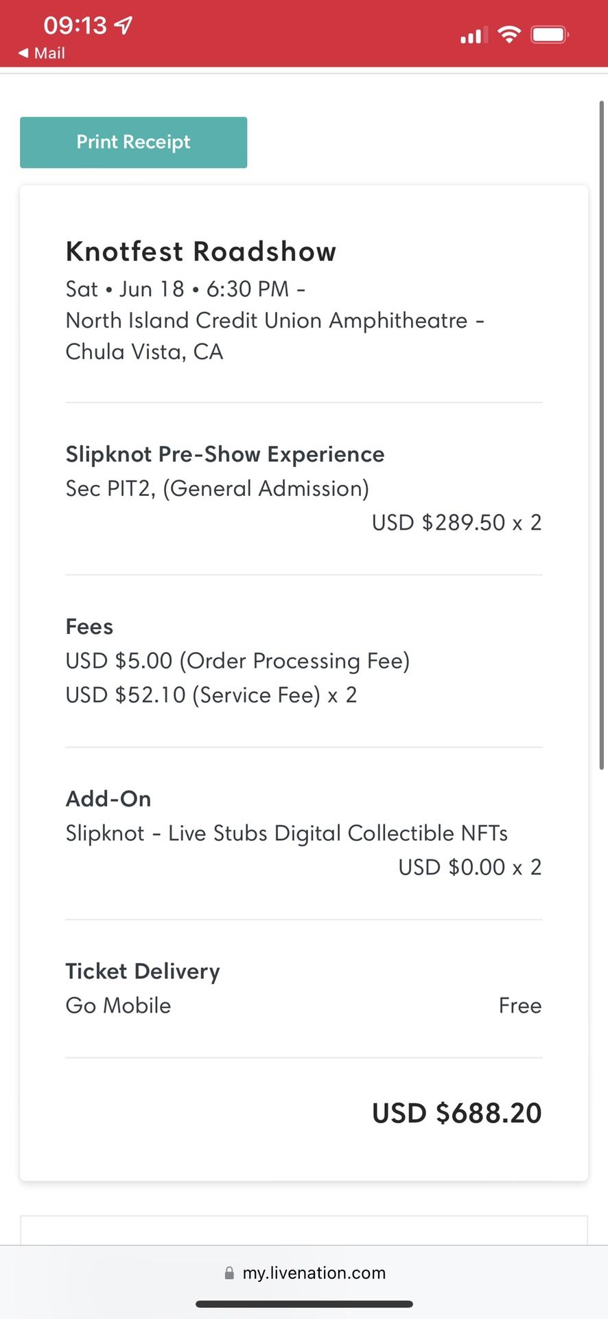 SLIPKNOT TICKETS