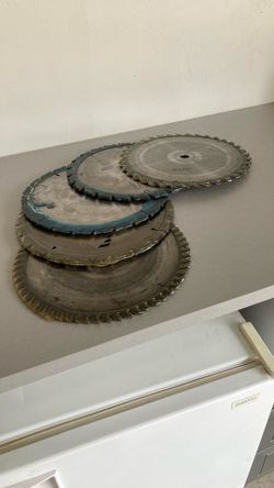5 Freshly Sharpened 10” Table Saw Blades
