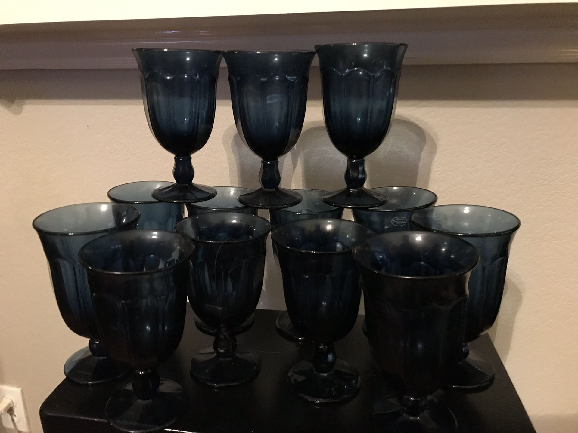 Vintage Noritake Navy Blue Sweet Swirl Glassware