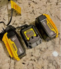 Dewalt Two Battery And Charger Set Brand New