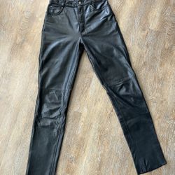 Wilsons Leather Maxima Genuine Leather Pants Black – Size 6