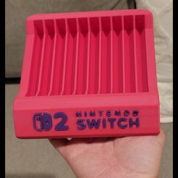 Hot pink Nintendo switch 2 game holder