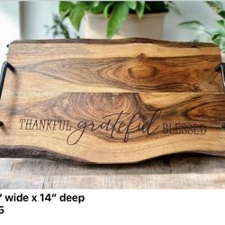 WOOD CUTTING BOARDS AND SERVERS -read For Pricing 