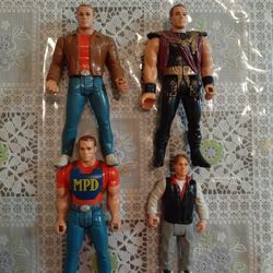 Vintage lot of 4 Last Action Hero Action Figures MATTEL 1993 Collection