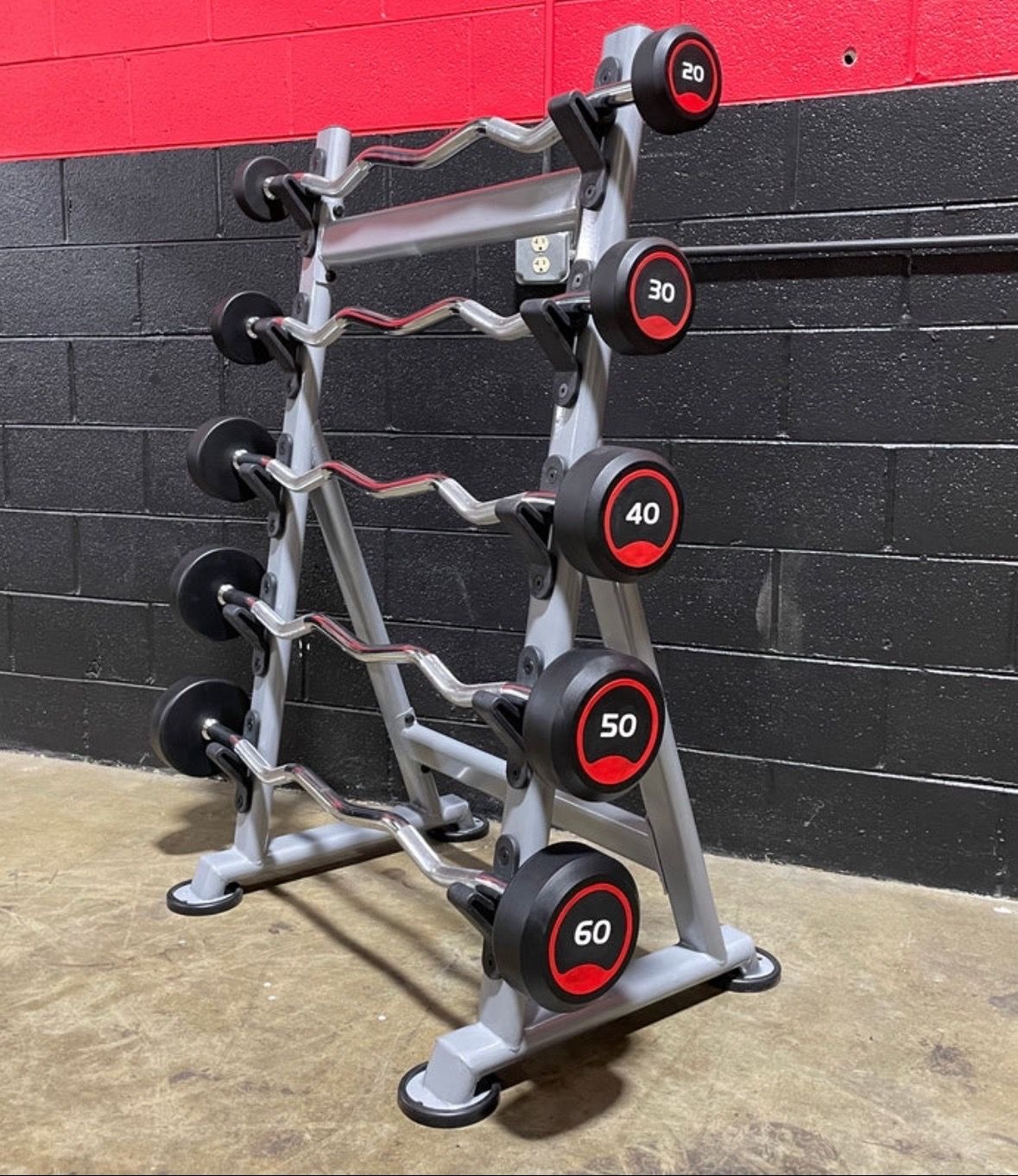 NEW EZ Curl Bar Set & Rack – Complete 20-60 LB Set - $350 ONLY. Home Gym Equipment.
