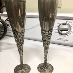 Silverplate Champagne Goblet  Set