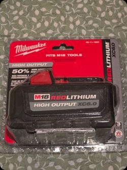 Milwaukee M18 18-Volt High Output Battery 6.0Ah