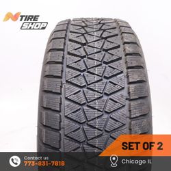 Pair of 2 New  Winter  265/60R18  110R  Bridgestone  Blizzak DM-V2