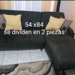 Modern Small Sectional Sofa With Pillows 