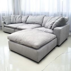 Modern 4pc Modular Cloud Sectional Sofa — Dream Collection
