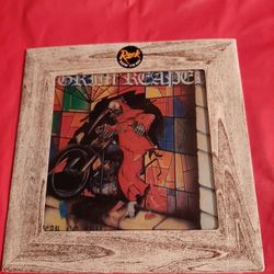 GRIMM REAPER " Fear No Evil" Carnival Fair Prize Mirror Glass
