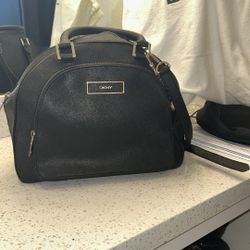 DKNY Classic Dome Satchel With Crossbody Strap