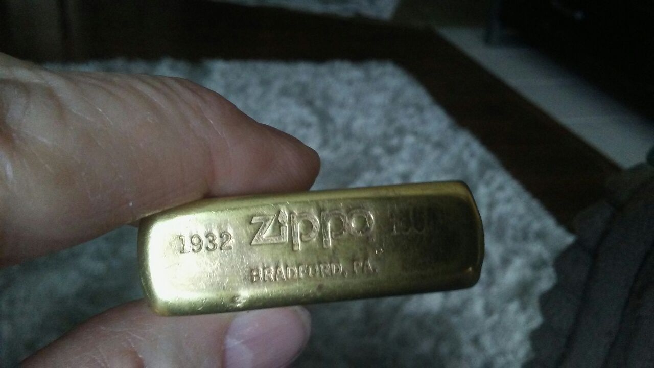 Solid Brass Zippo Lighter 1932