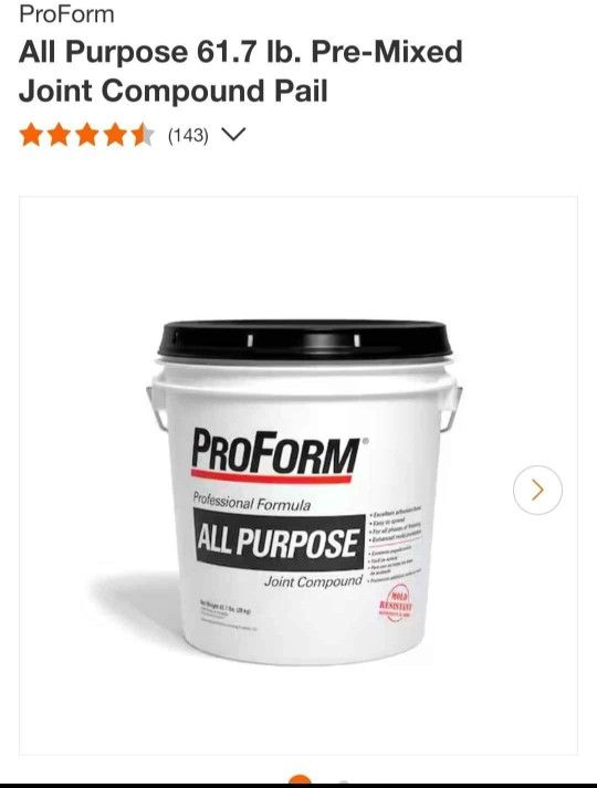 Pre mixed Jint Conpound Pail