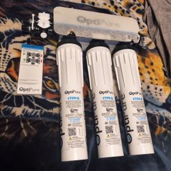 Pentair Commercial Water Filtration System OptiPure QTI-3 Qwik Twist carbon NEW
