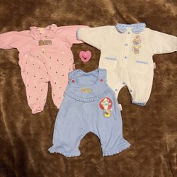 Vintage Zapf Creation Chou Chou Baby Doll Clothes 