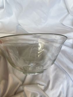 Elegant 10inch glass serving bowl