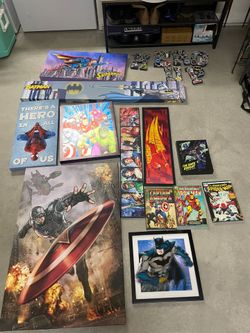 Super hero wall canvases