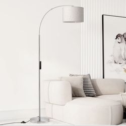 Silver arched lamp - brand new